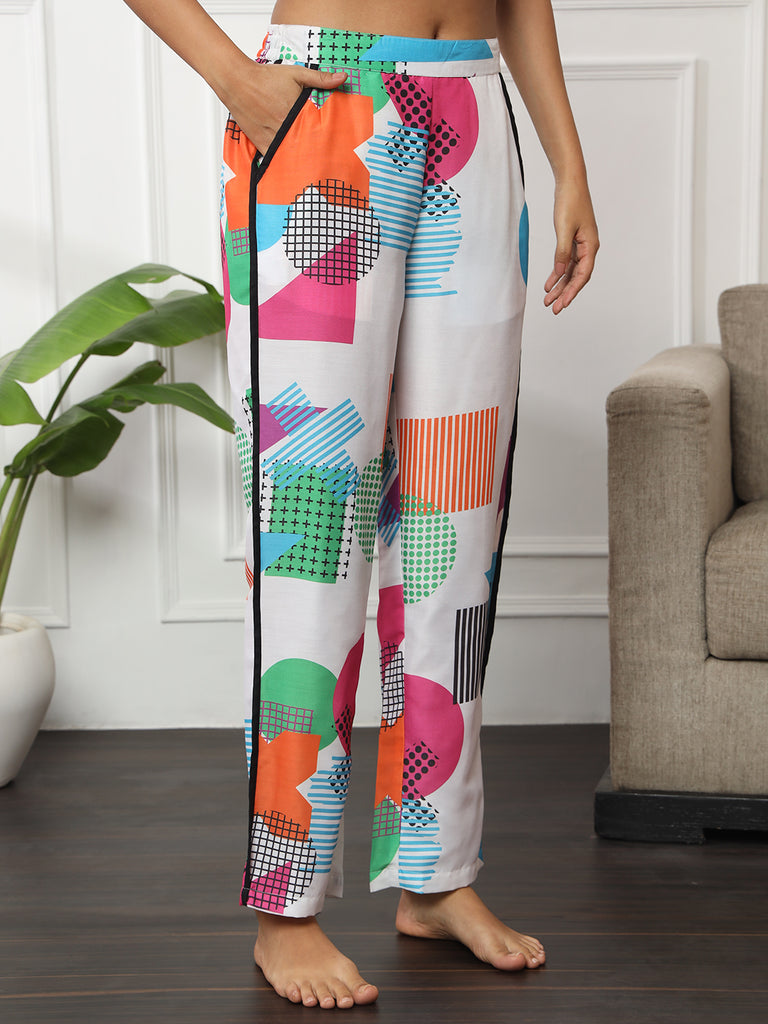 Muslin Coords- Multicolor Print-Muslin Lounge-Bannoswagger