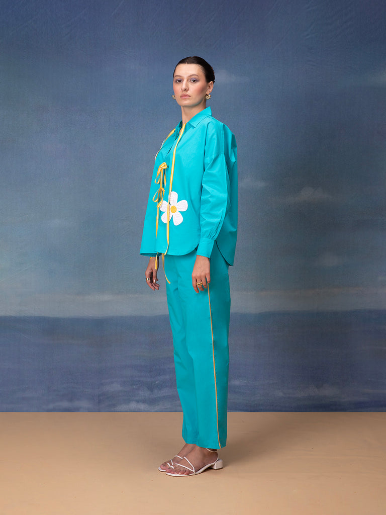 Blue Blossom Ensemble Coords-Poplin 2-Bannoswagger