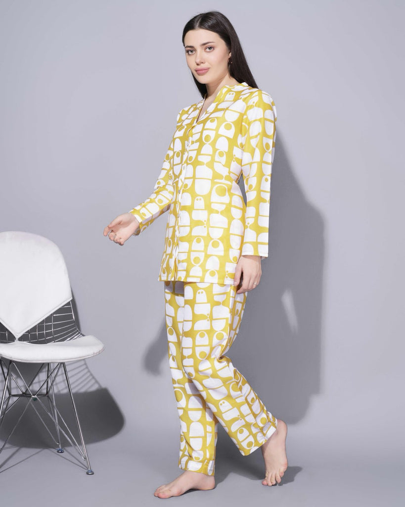 Muslin Coords- Citrusy Lemon Yellow-Muslin Lounge-Bannoswagger