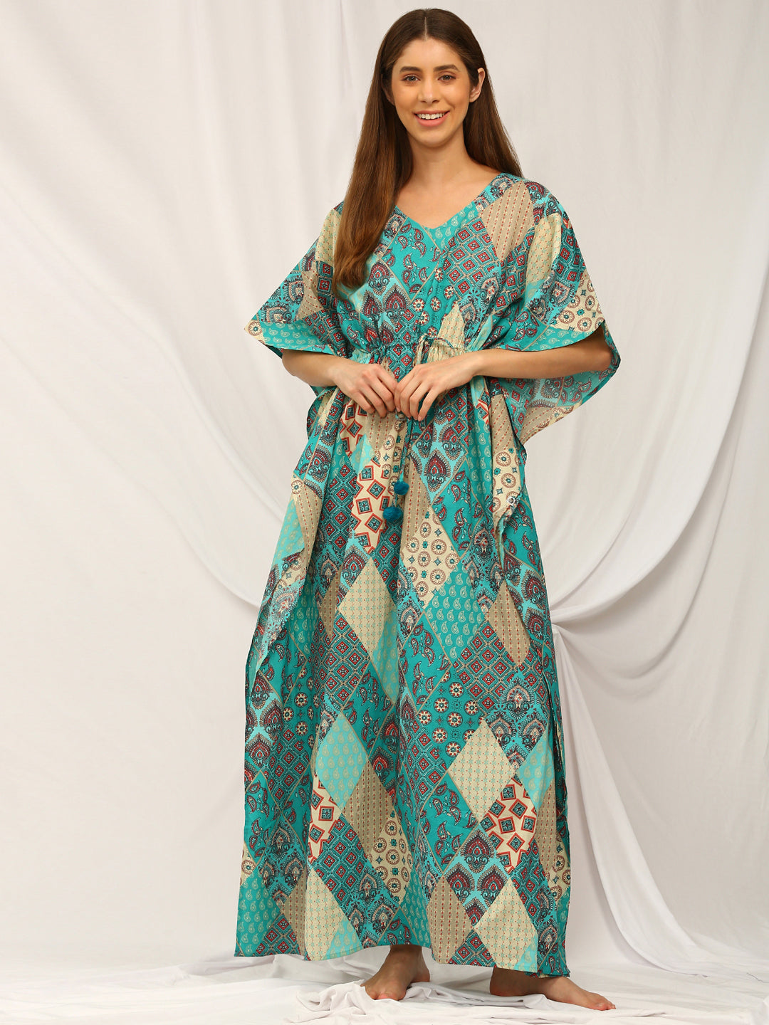 Celestial Seas Pure Cotton Kaftan